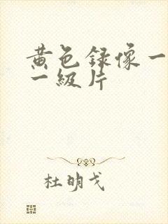 黄色录像一级片一级片