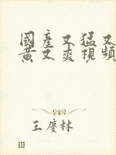 国产又猛又粗又黄又爽视频