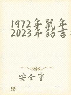 1972年鼠年2023年的吉祥色