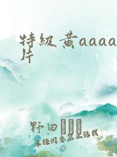 特级黄aaaa片