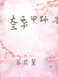 大龟甲师 唐家三少