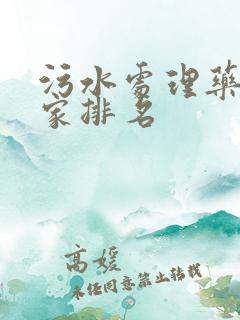 污水处理药剂厂家排名