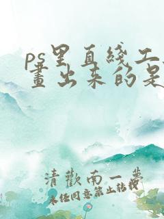 ps里直线工具画出来的是箭头怎么办