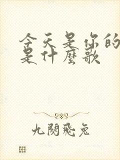 今天是你的新娘是什么歌