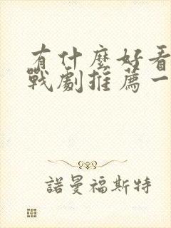 有什么好看的谍战剧推荐一下