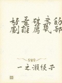 好看破案的电视剧推荐几部