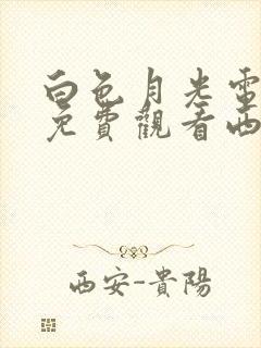 白色月光电视剧免费观看西瓜