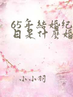 65年结婚纪念日是什么婚