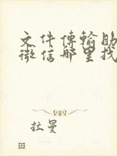 文件传输助手在微信哪里找