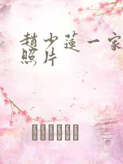 赵少莲一家三口照片