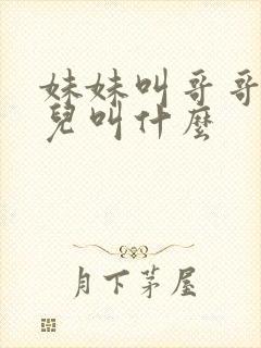 妹妹叫哥哥的女儿叫什么