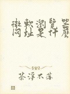 微软浏览器主页网址是什么