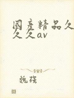 国产精品久久久久久av