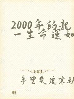 2000年的龙一生命运如何