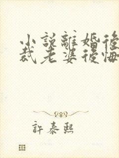 小说离婚后,总裁老婆后悔了最新章节