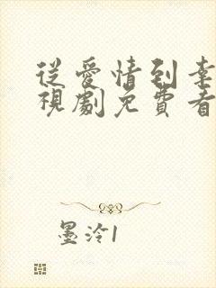 从爱情到幸福电视剧免费看