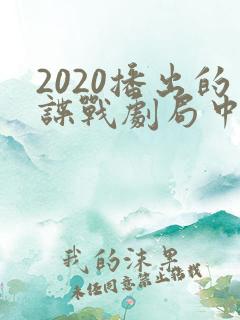 2020播出的谍战剧局中人