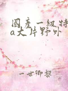 国产一级特黄aa大片野外