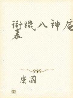 街机八神庵出招表
