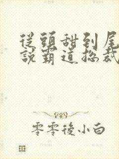 从头甜到尾的小说霸道总裁