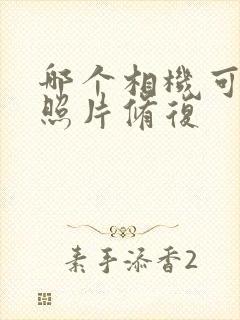 哪个相机可以老照片修复