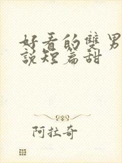 好看的双男主小说短篇甜