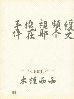 手机视频缓存文件在哪个文件夹