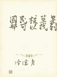 国民校草是女生哪可以找到