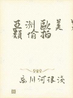 亚洲 欧美 另类 偷拍