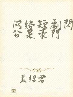 网络短剧闪婚老公是豪门