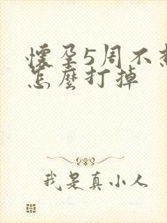 怀孕5周不想要怎么打掉