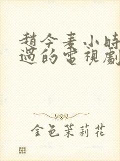 赵今麦小时候演过的电视剧