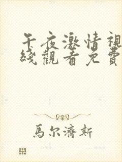 午夜激情视频在线观看免费