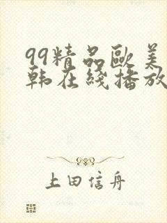 99精品欧美日韩在线播放