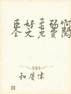 臣好柔弱啊小说全文免费阅读笔趣阁