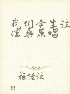 我们今生注定是沧桑原唱