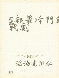 5部最冷门的谍战剧