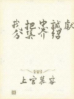 我把忠诚献给你分集介绍