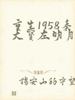 重生1958秦大宝左明月