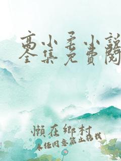 高小柔小说在线全集免费阅读