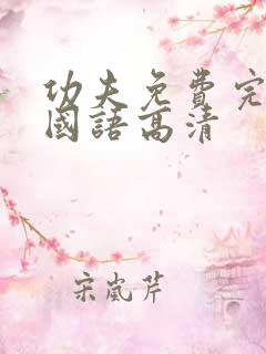 功夫免费完整版国语高清