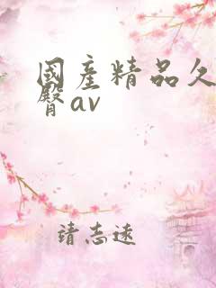 国产精品久久蜜臀av