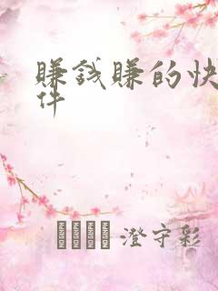 赚钱赚的快的软件