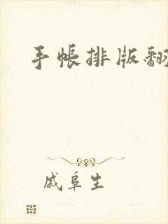 手帐排版翻翻看