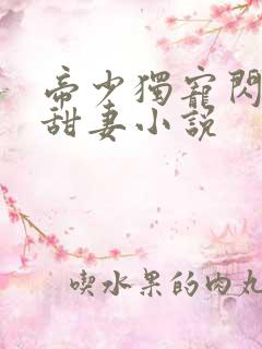 帝少独宠闪婚小甜妻小说