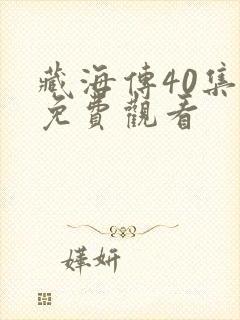 藏海传40集版免费观看