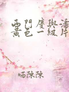 西门庆与潘金莲黄色一级片