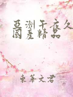 亚洲午夜久久久国产精品