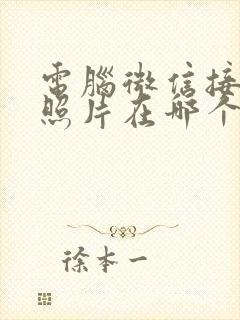 电脑微信接收的照片在哪个文件夹