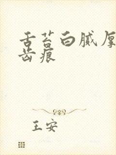 舌苔白腻厚 有齿痕